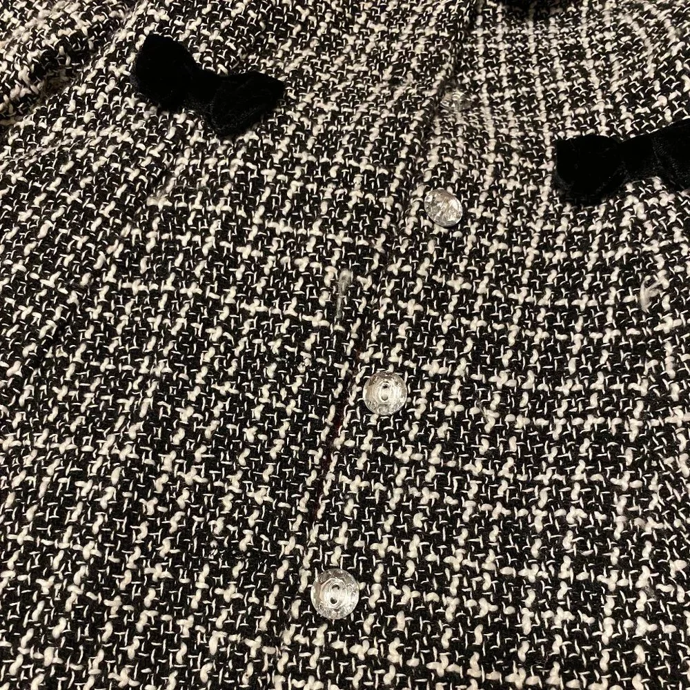 Nannette 2pc. Baby Girl Black & White Coat / Red Dress & Black Shoes - Picture 15 of 15